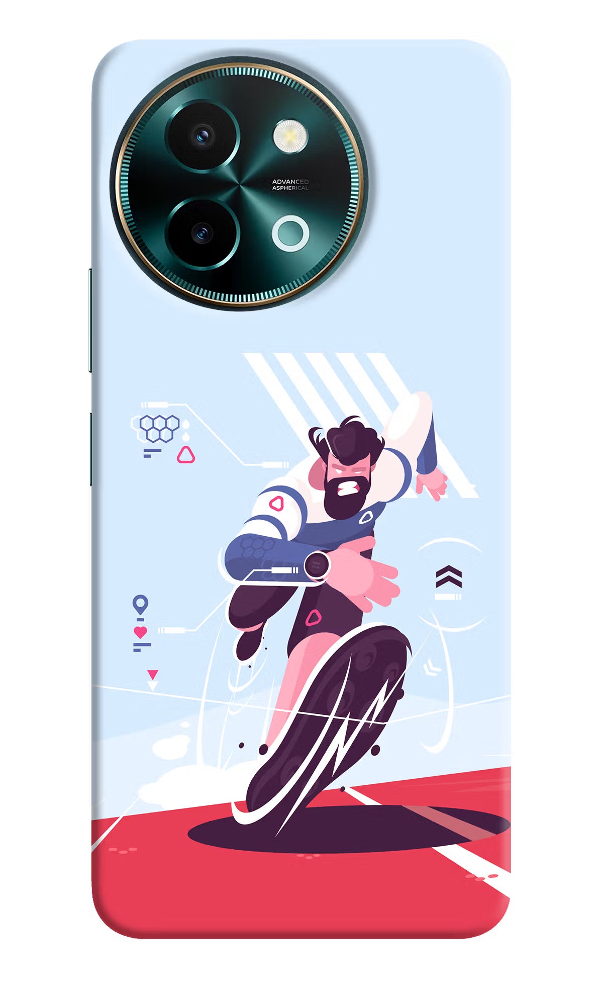 Run Pro Vivo Y58 5G Hard Case Back Cover by Casekaro