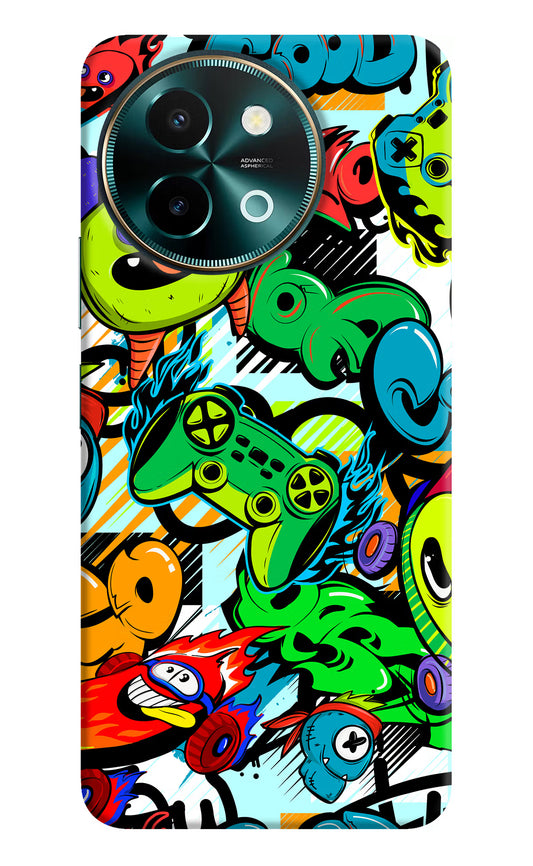 Game Doodle Vivo Y58 5G Hard Case Back Cover by Casekaro