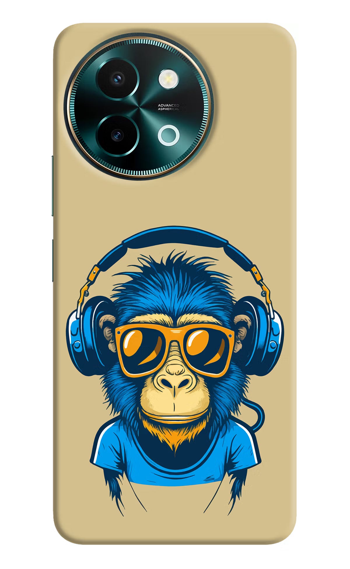 Monkey Headphone Vivo Y58 5G Hard Case Back Cover by Casekaro