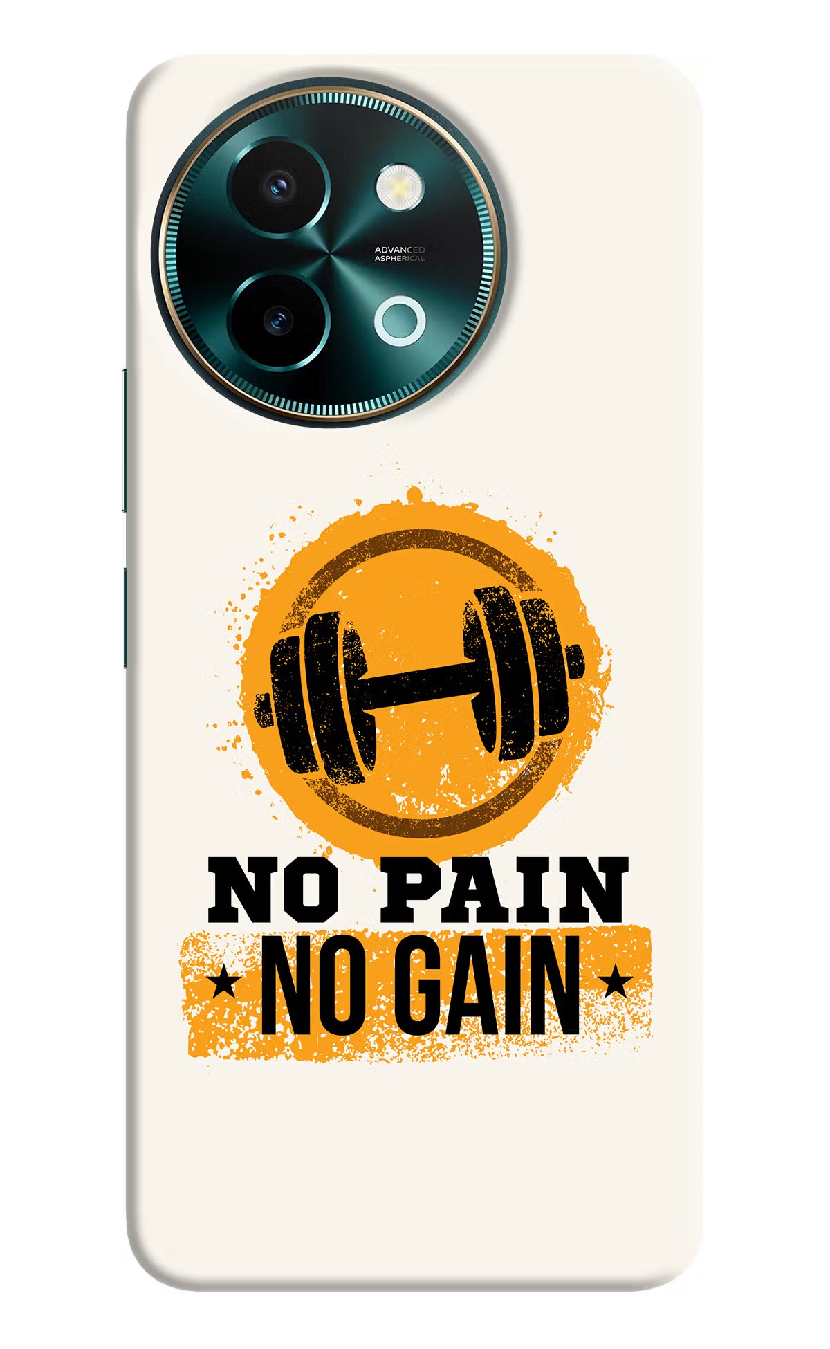 No Pain No Gain Vivo Y58 5G Hard Case Back Cover by Casekaro