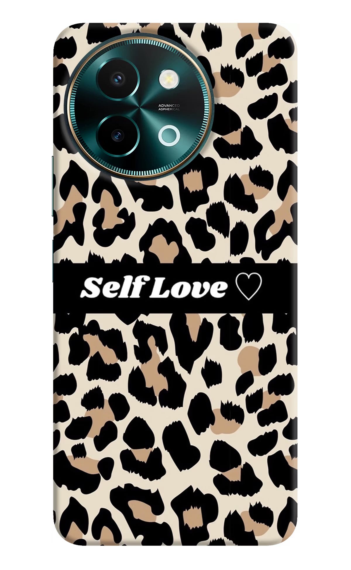 Leopard Print Self Love Vivo Y58 5G Hard Case Back Cover by Casekaro