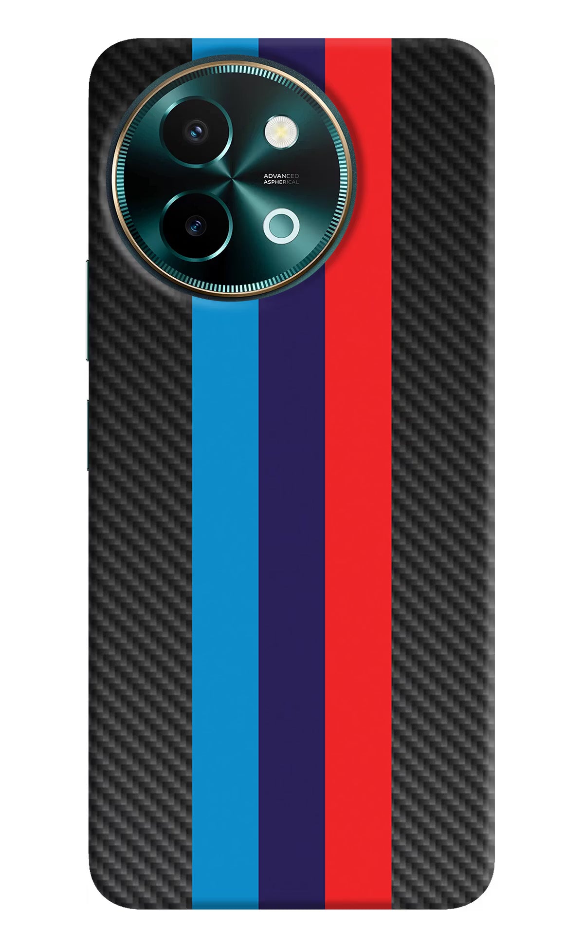 BMW Stripes Pattern Vivo Y58 5G Hard Case Back Cover by Casekaro