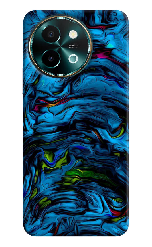 Dark Blue Abstract Vivo Y58 5G Hard Case Back Cover by Casekaro