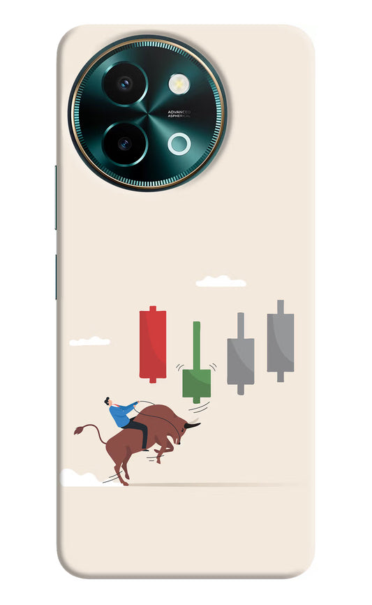 Bull Trading Momentum Vivo Y58 5G Hard Case Back Cover by Casekaro