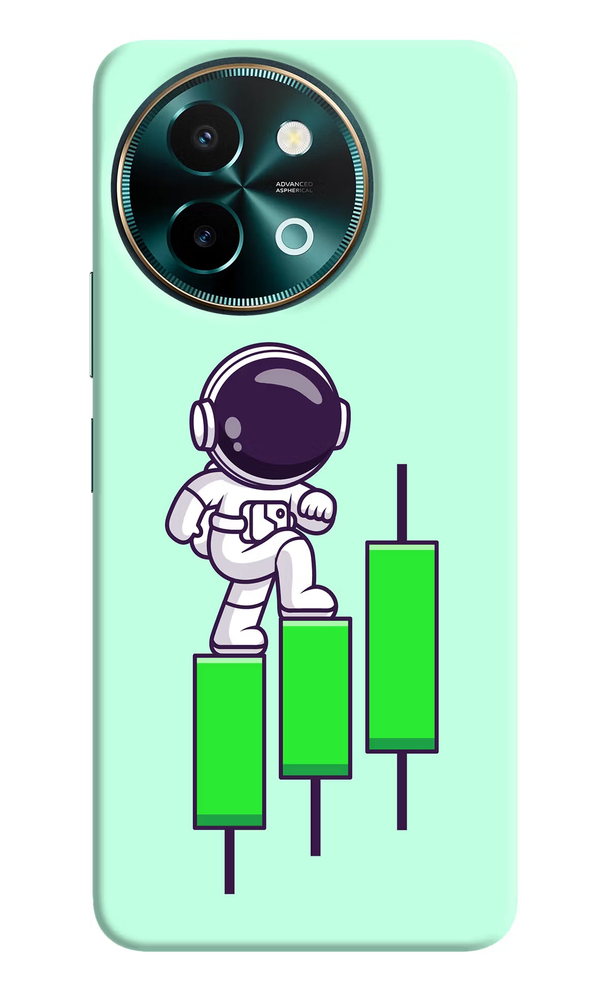 Astronaut Trader Vivo Y58 5G Hard Case Back Cover by Casekaro