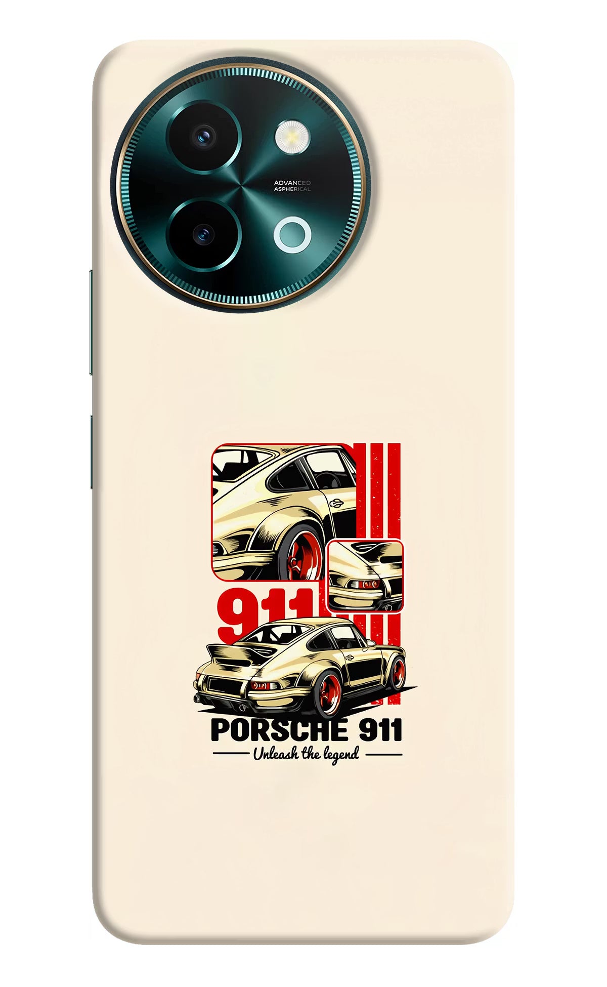 Classic Porsche 911 Vivo Y58 5G Hard Case Back Cover by Casekaro