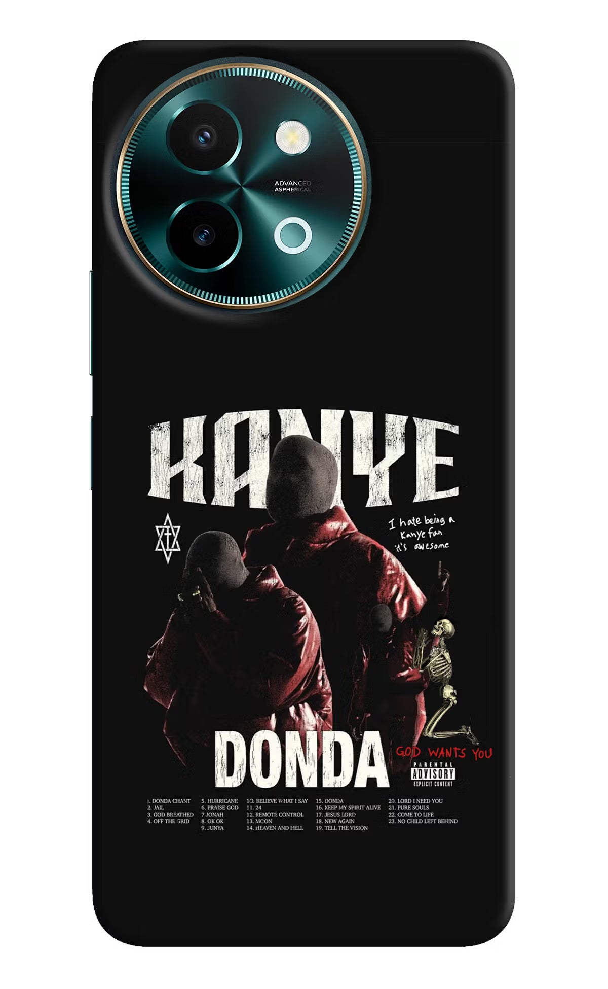 Donda Kanye West Vivo Y58 5G Hard Case Back Cover by Casekaro