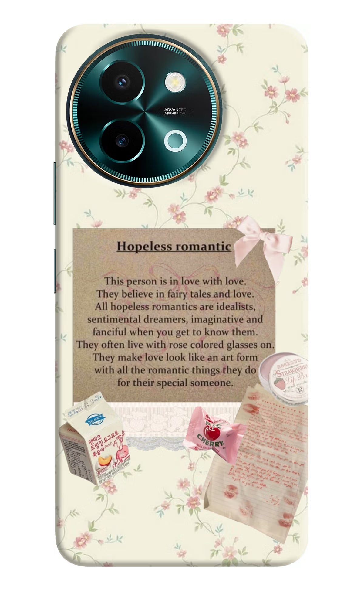 Hopeless Romantic Vivo Y58 5G Hard Case Back Cover by Casekaro