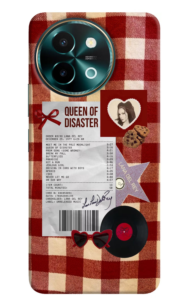 Queen of Disaster Vivo Y58 5G Hard Case Back Cover by Casekaro
