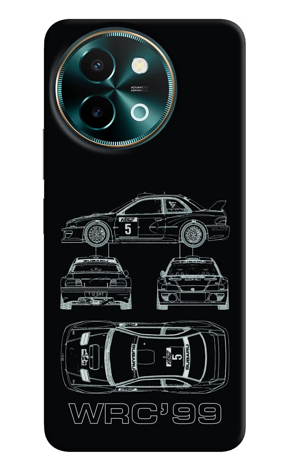 WRC'99 Vivo Y58 5G Hard Case Back Cover by Casekaro