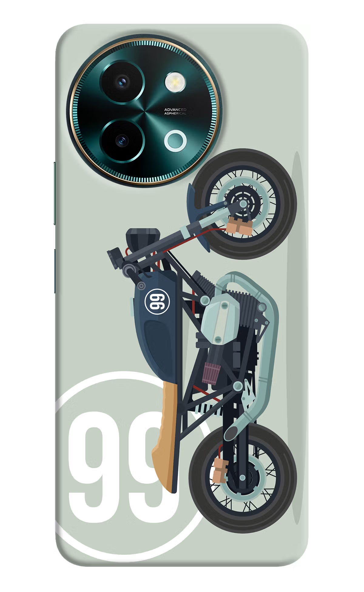 Classic Cafe Racer 99 Vivo Y58 5G Hard Case Back Cover by Casekaro