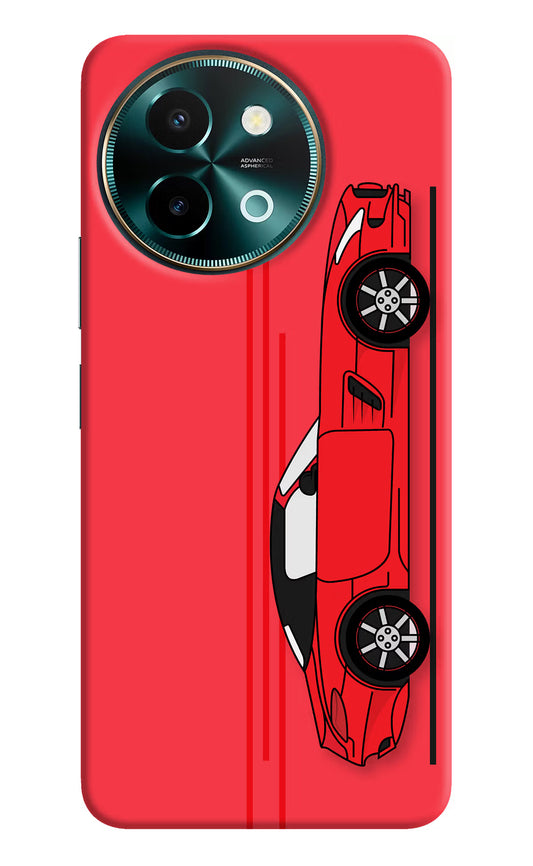 Red Velocity Vivo Y58 5G Hard Case Back Cover by Casekaro