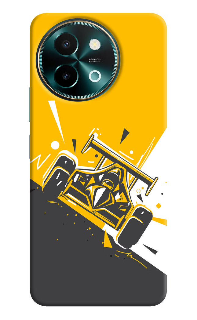 Track King Vivo Y58 5G Hard Case Back Cover by Casekaro