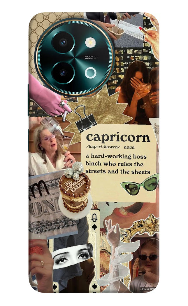 Capricorn Zodiac Vivo Y58 5G Hard Case Back Cover by Casekaro
