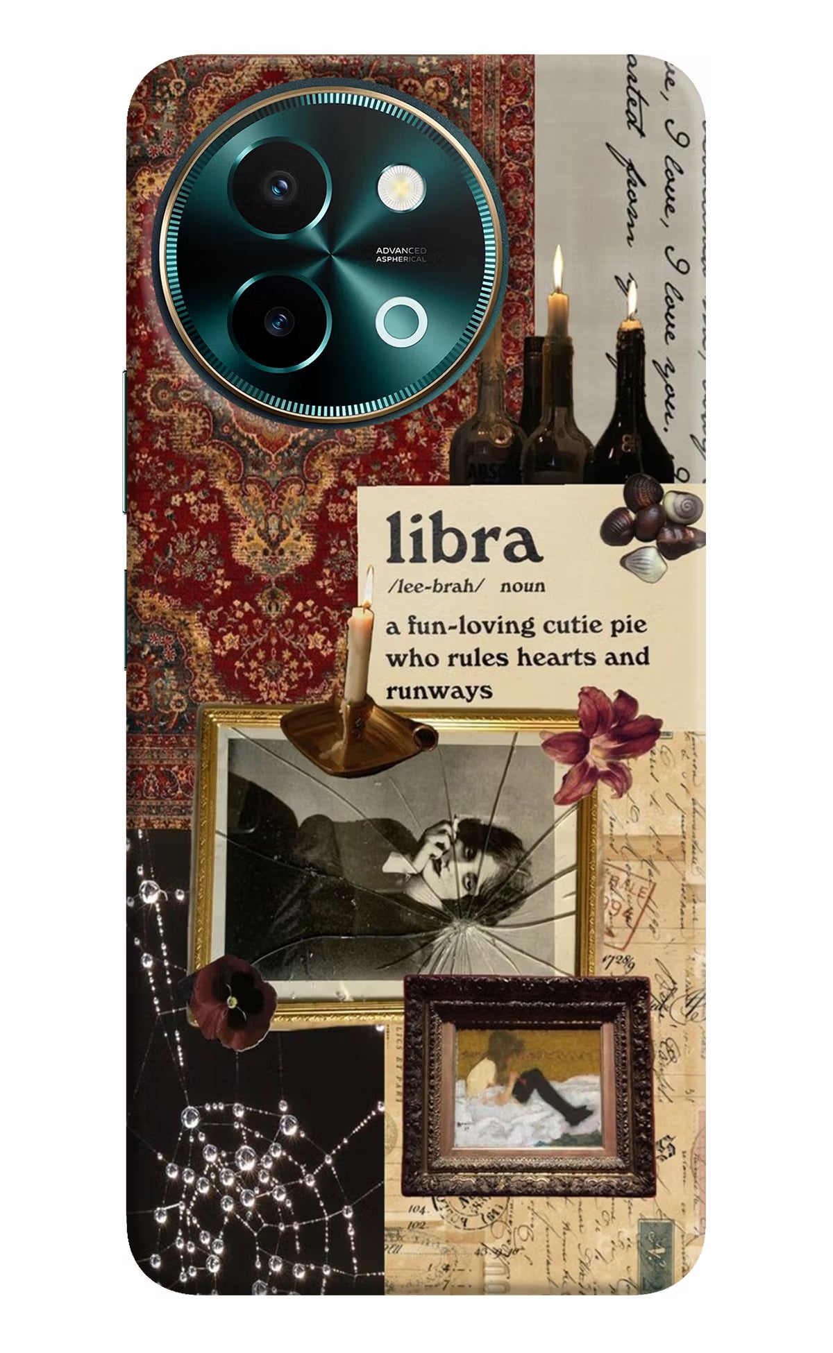 Libra Zodiac Vivo Y58 5G Hard Case Back Cover by Casekaro