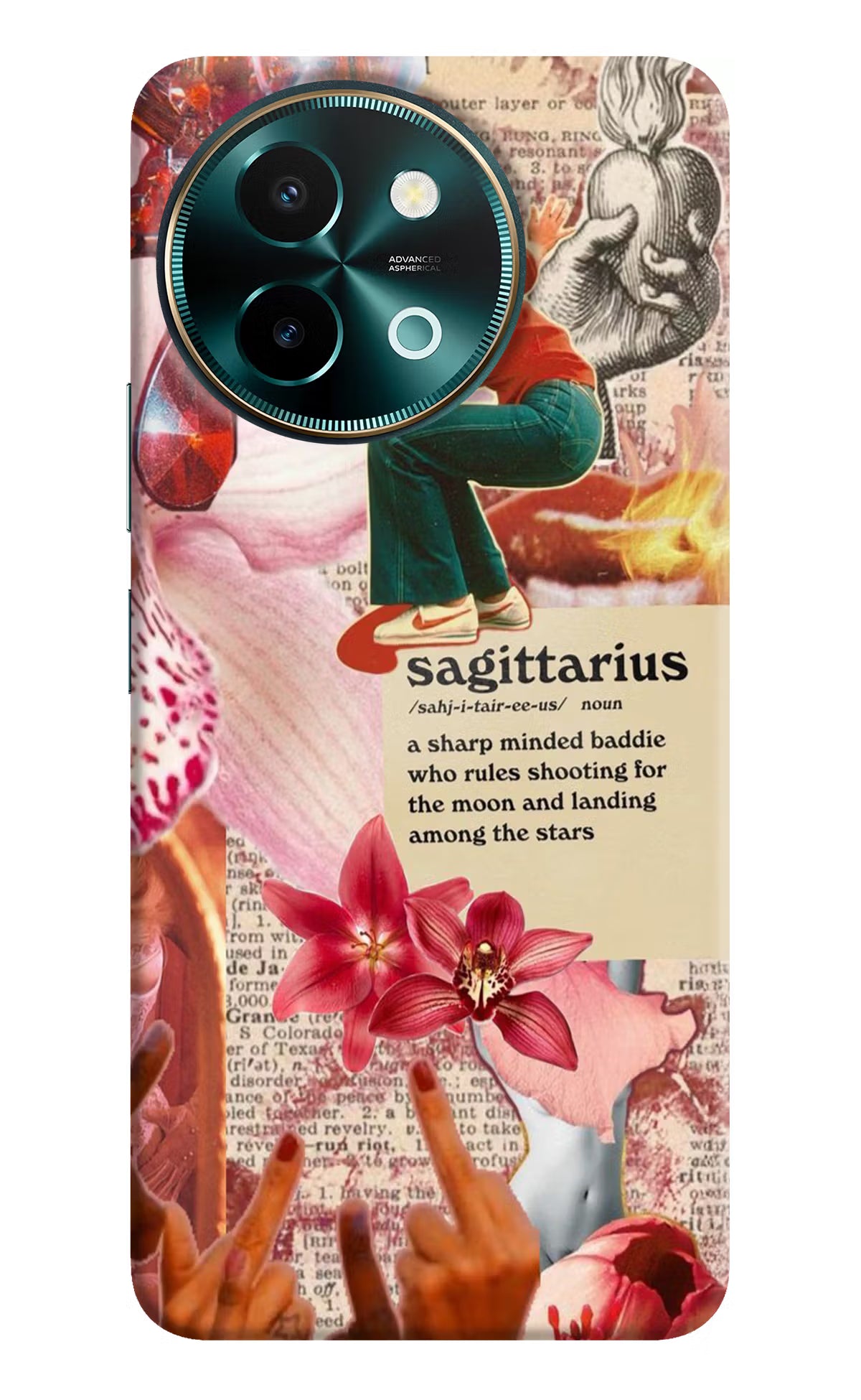 Sagittarius Zodiac Vivo Y58 5G Hard Case Back Cover by Casekaro