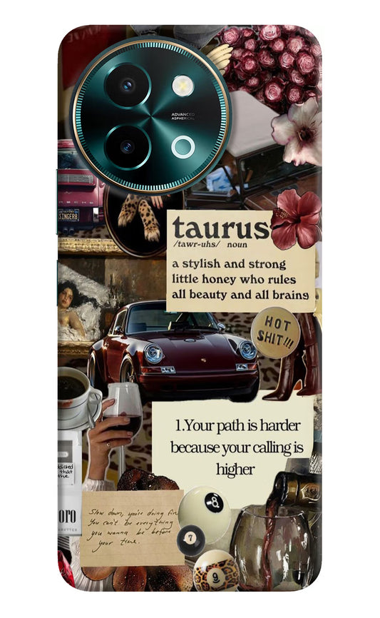 Taurus Zodiac Vivo Y58 5G Hard Case Back Cover by Casekaro