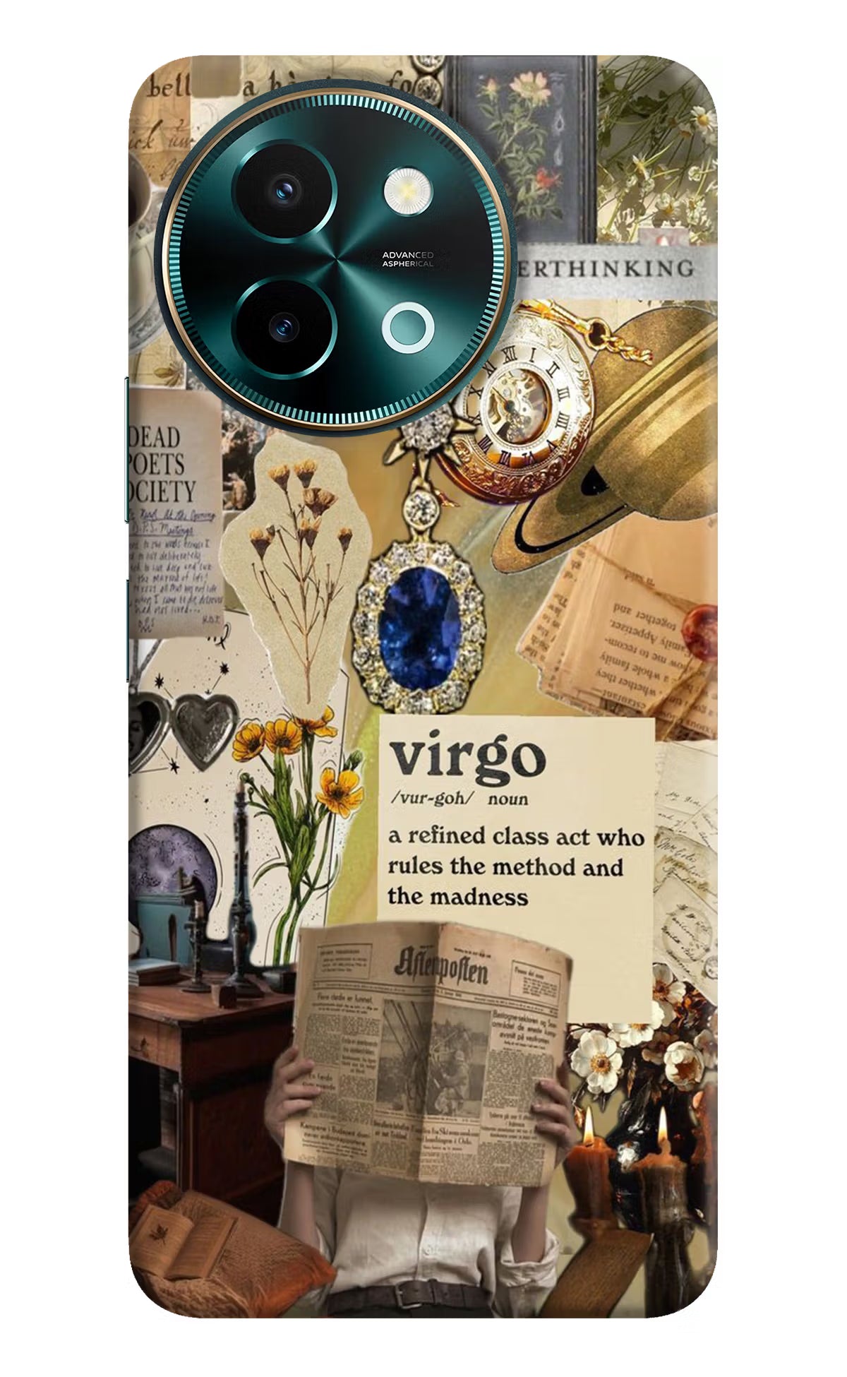 Virgo Zodiac Vivo Y58 5G Hard Case Back Cover by Casekaro