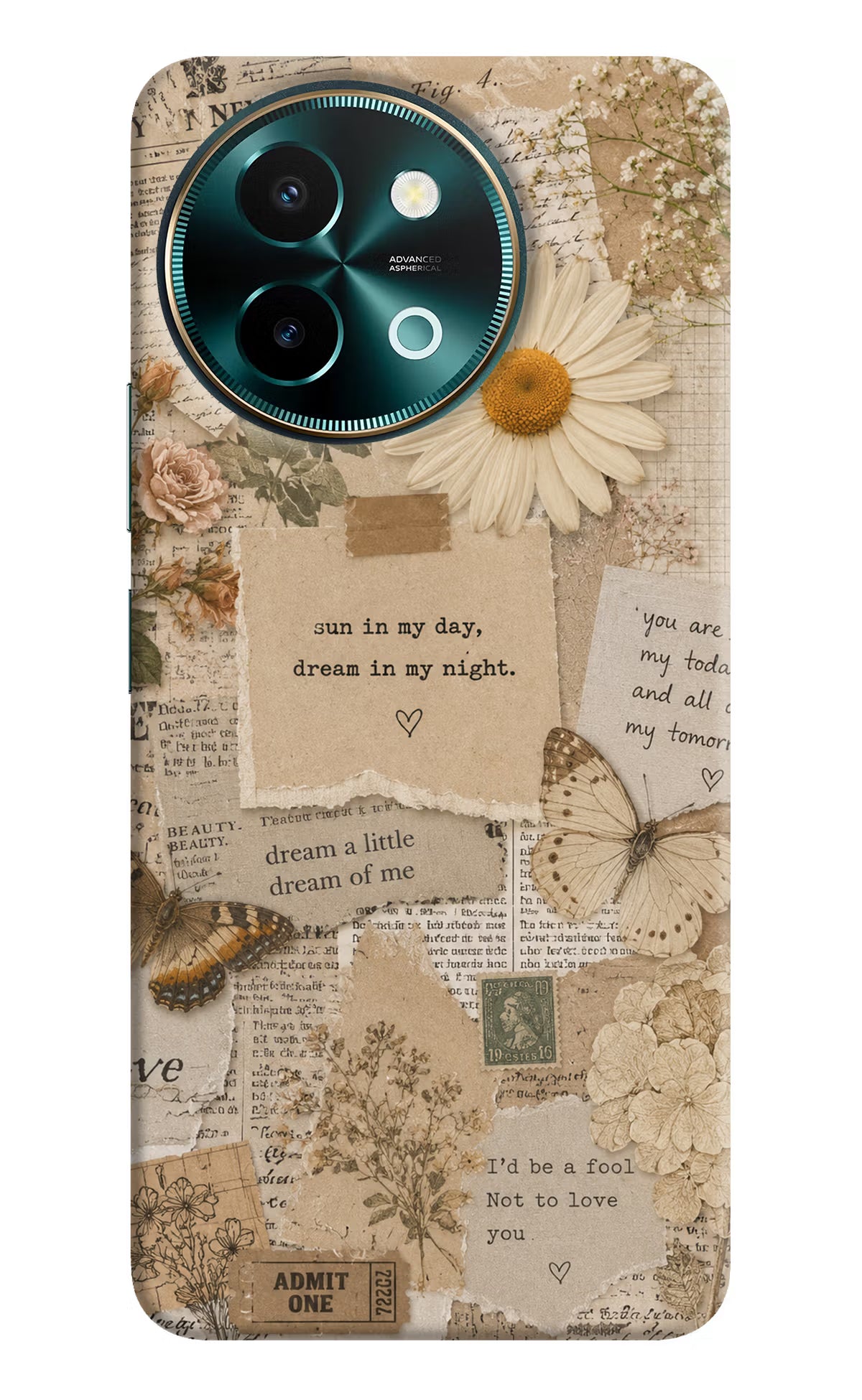 Vintage case Vivo Y58 5G Back Cover