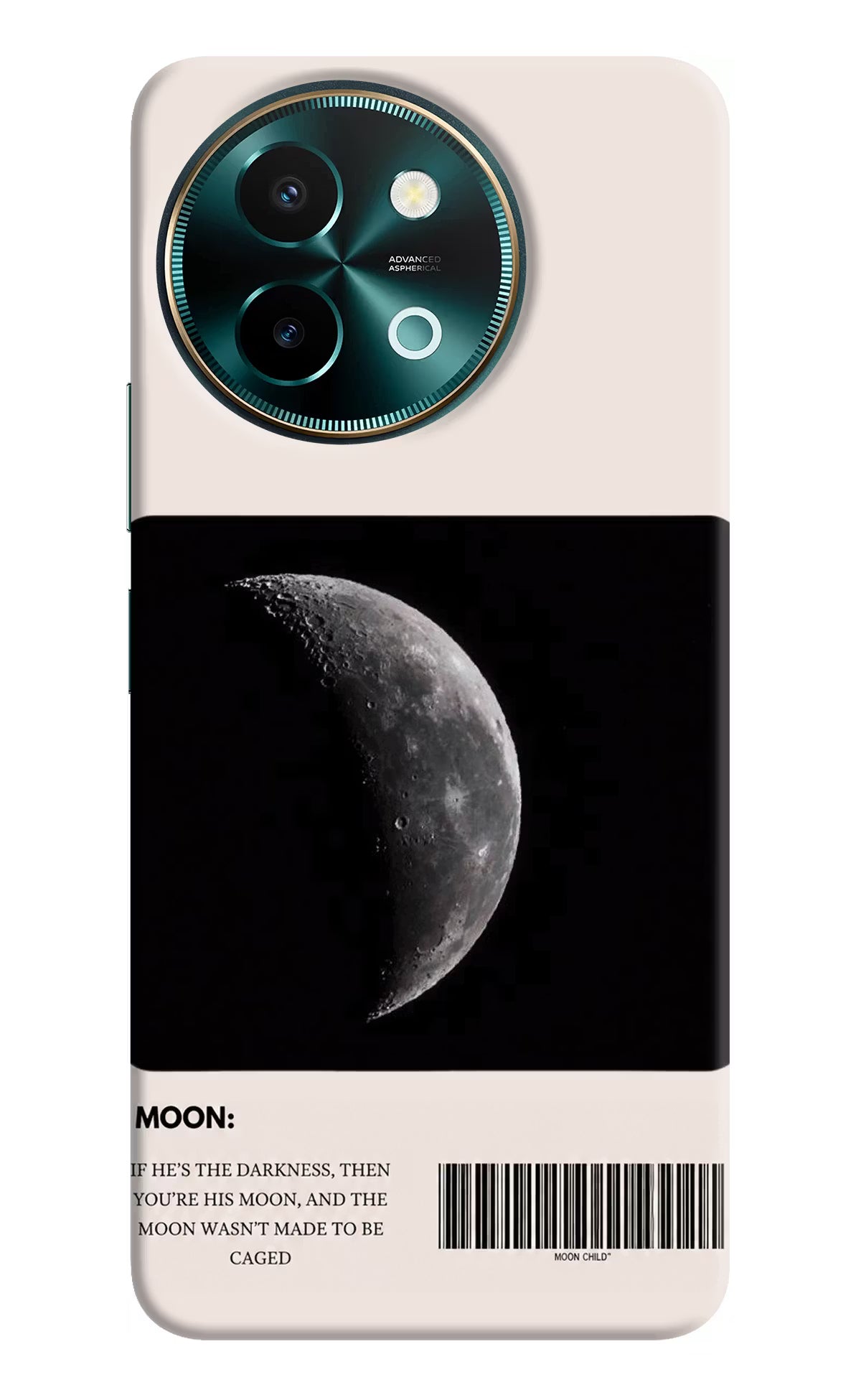Moon Phase Vivo Y58 5G Hard Case Back Cover by Casekaro