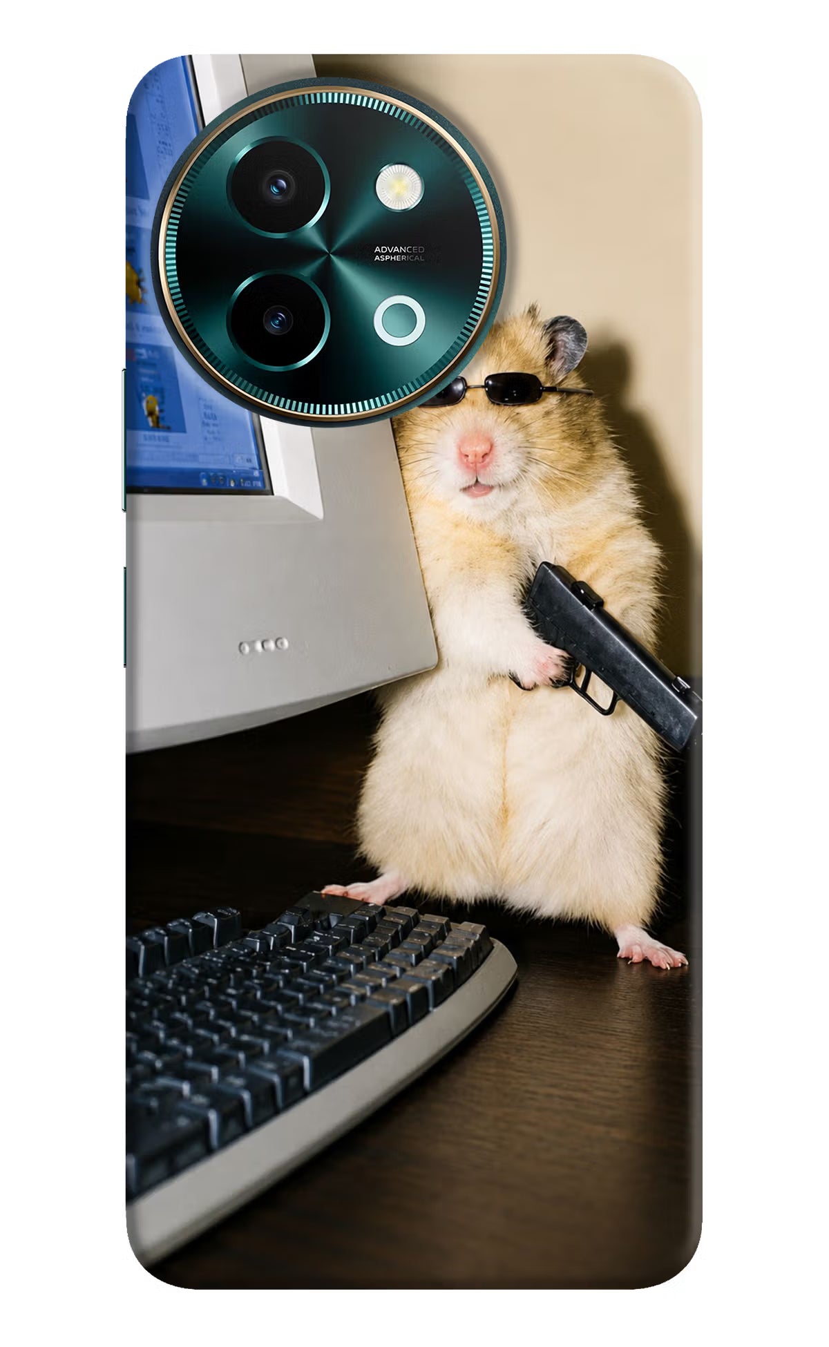 Hacker Hamster Vivo Y58 5G Back Cover