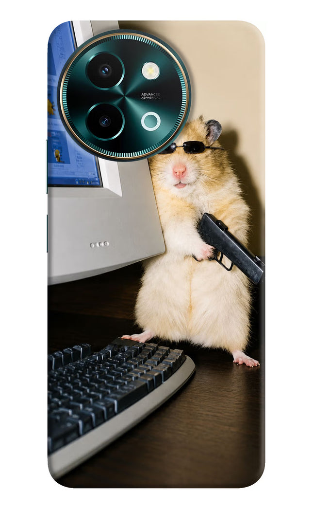 Hacker Hamster Vivo Y58 5G Hard Case Back Cover by Casekaro