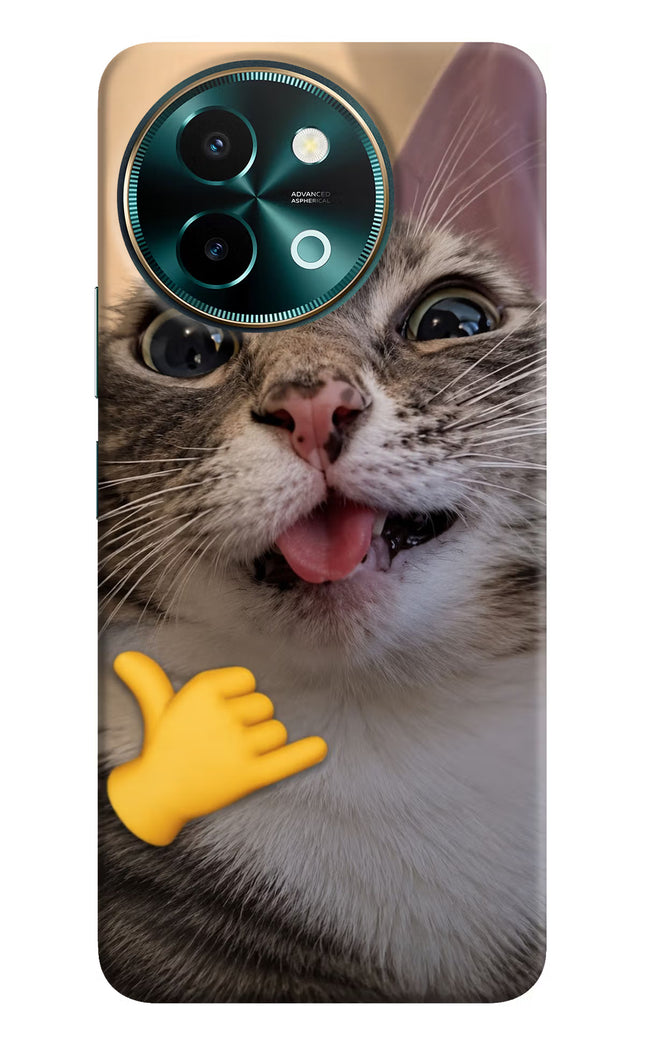 Silly Cat Call Vivo Y58 5G Hard Case Back Cover by Casekaro