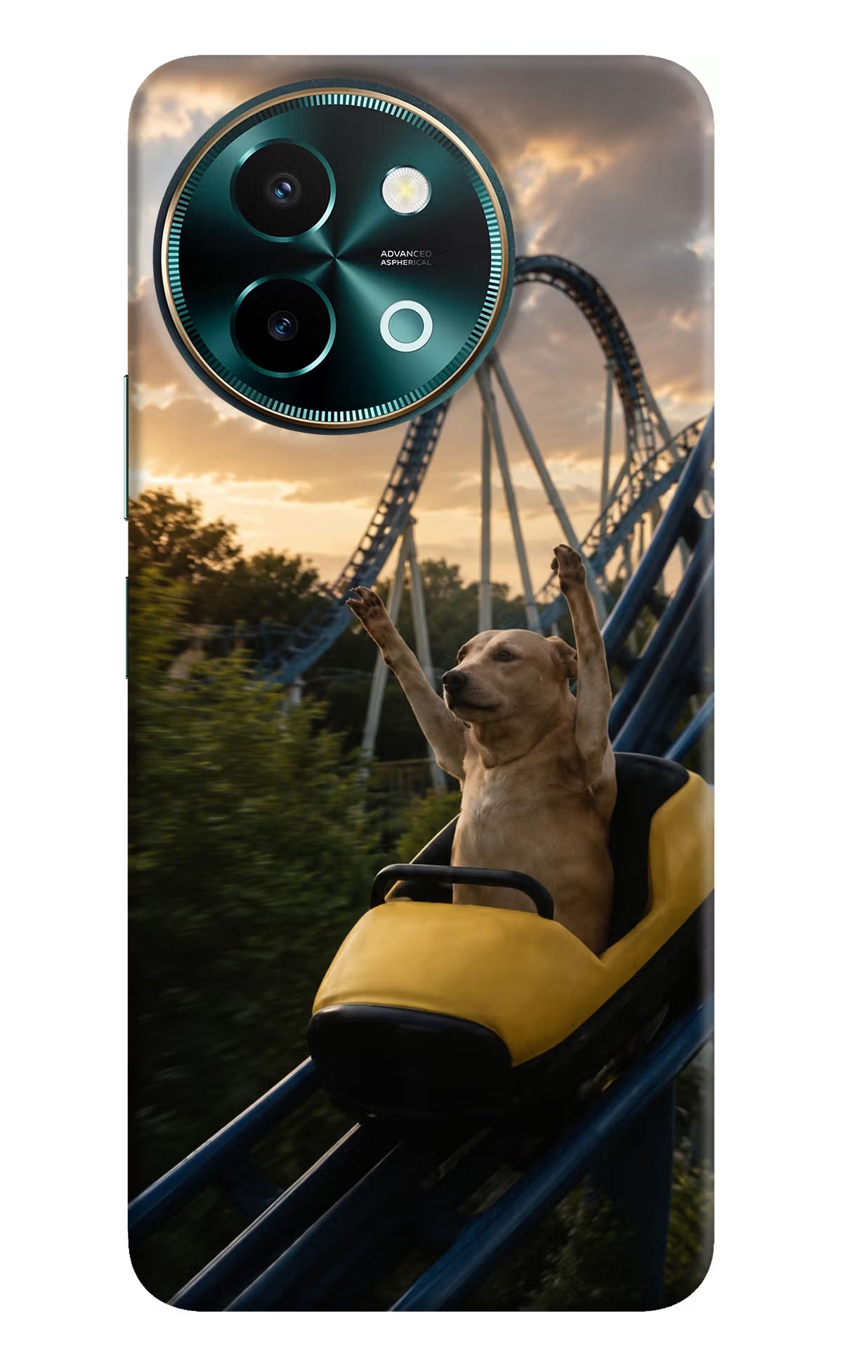 Rollercoaster Dog Vivo Y58 5G Back Cover