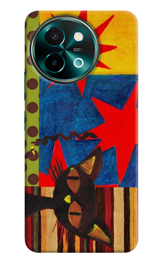 Pop Cat Vivo Y58 5G Hard Case Back Cover by Casekaro