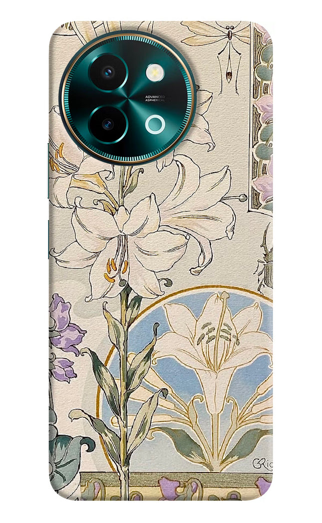 White Lily Vivo Y58 5G Hard Case Back Cover by Casekaro