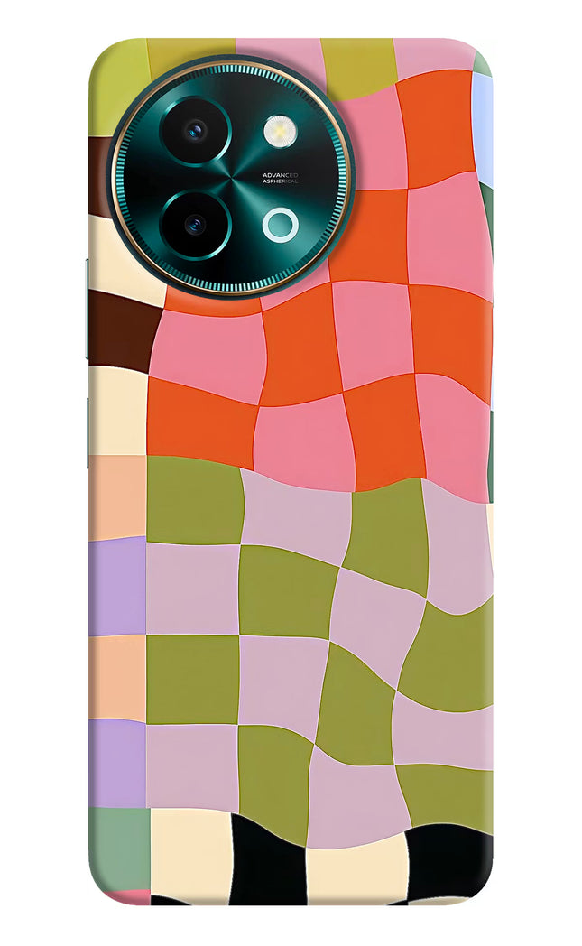 Wavy Grid Vivo Y58 5G Hard Case Back Cover by Casekaro