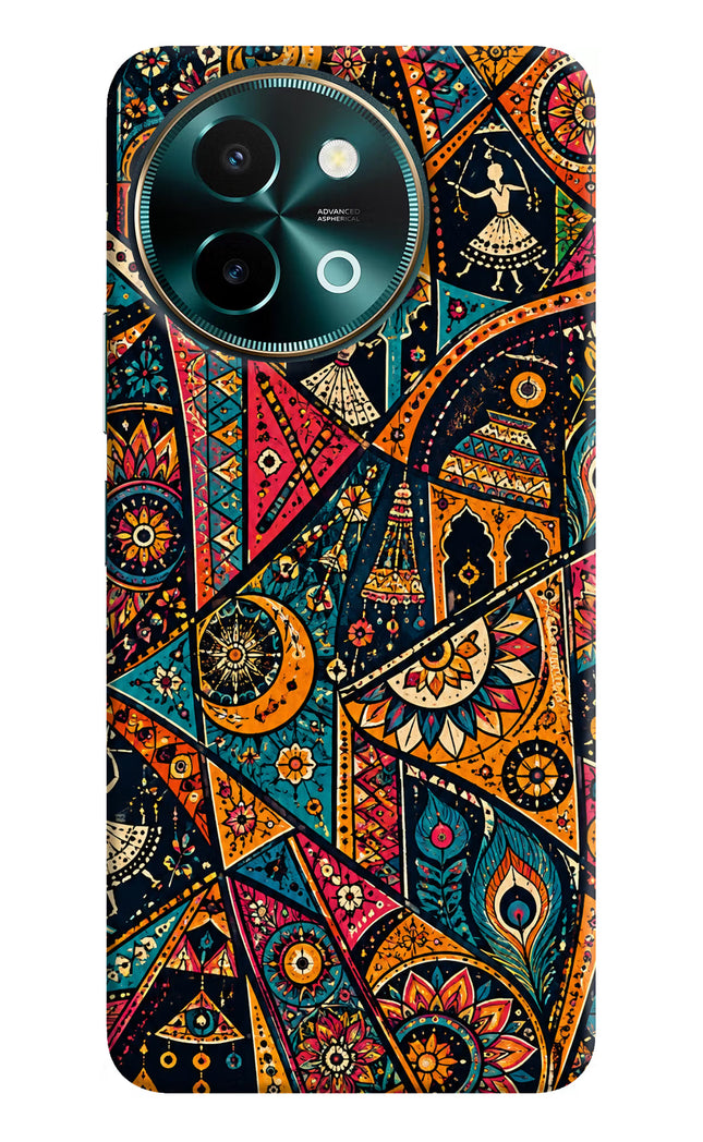 Folk Print Vivo Y58 5G Hard Case Back Cover by Casekaro