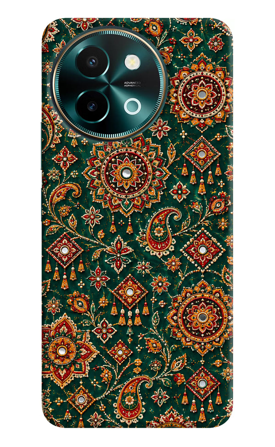 Green Pataka Vivo Y58 5G Back Cover, Hard case