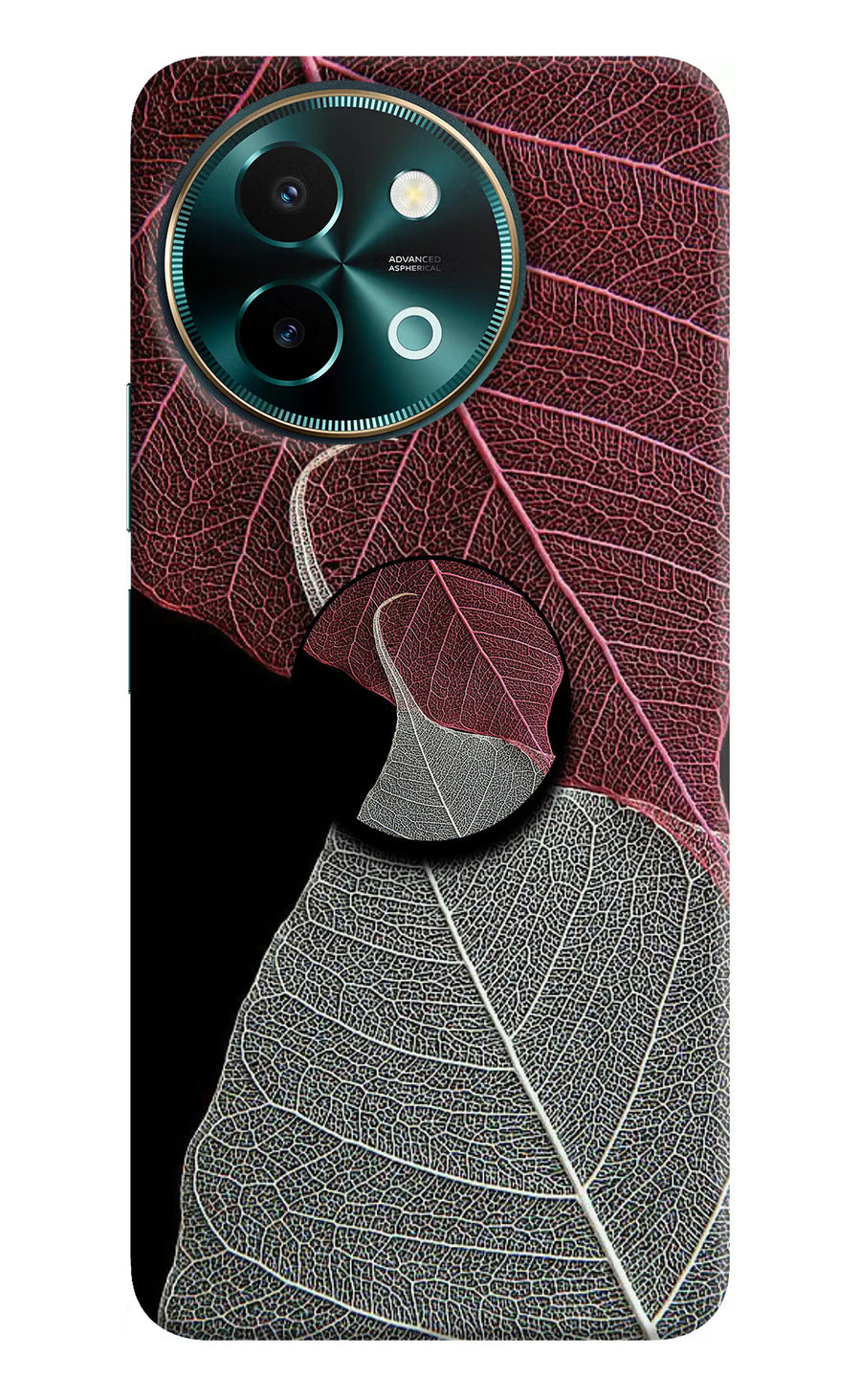 Leaf Pattern Vivo Y58 5G Pop Case, Hard case