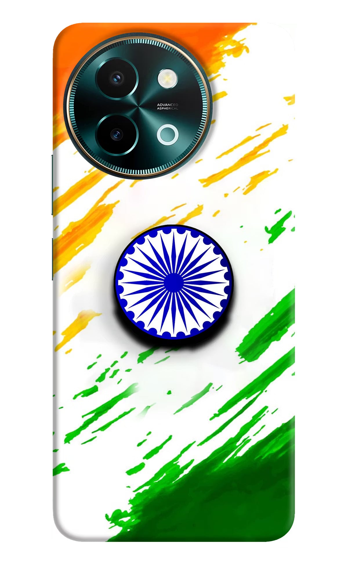 Indian Flag Ashoka Chakra Vivo Y58 5G Pop Case by Casekaro