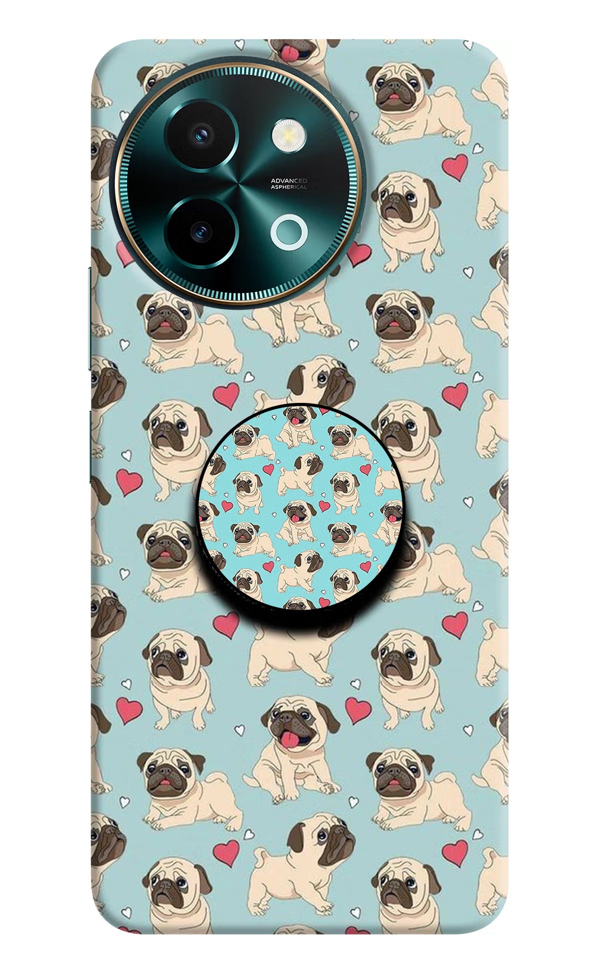 Pug Dog Vivo Y58 5G Pop Case by Casekaro