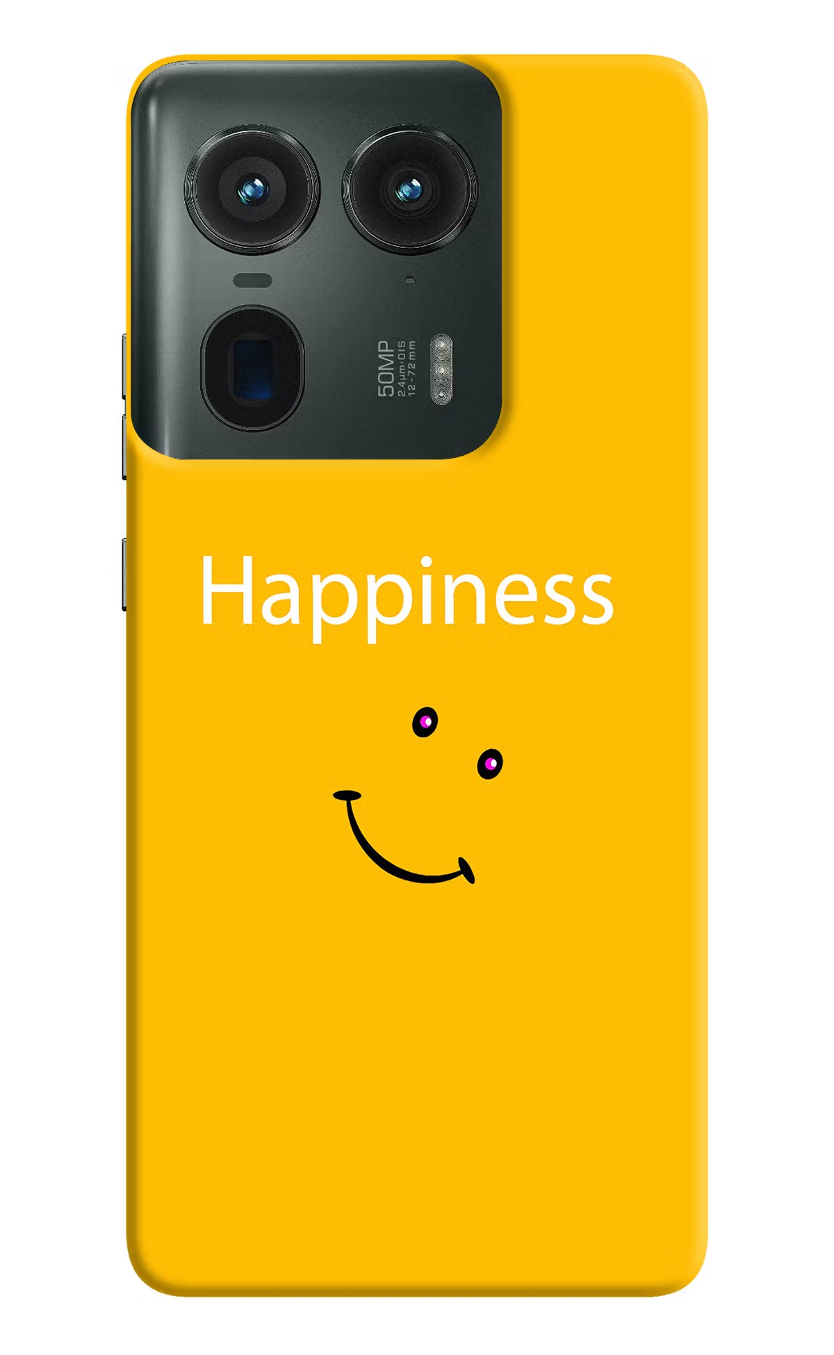 Happiness With Smiley Moto Edge 50 Ultra 5G Hard Case Back Cover by Casekaro