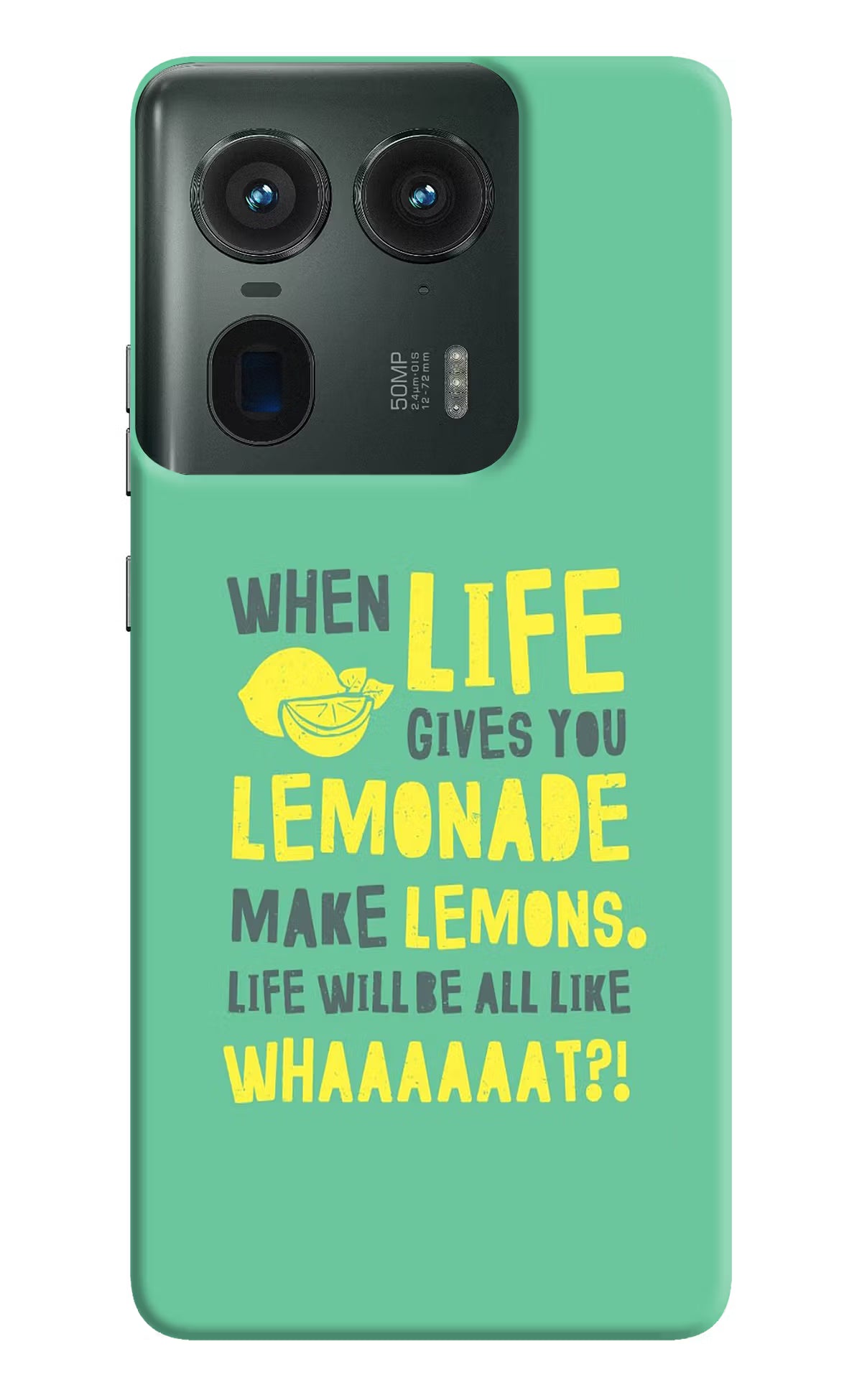 Quote Moto Edge 50 Ultra 5G Hard Case Back Cover by Casekaro