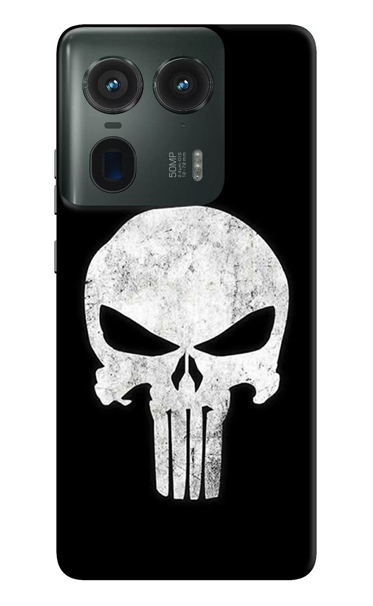 Punisher Skull Moto Edge 50 Ultra 5G Hard Case Back Cover by Casekaro