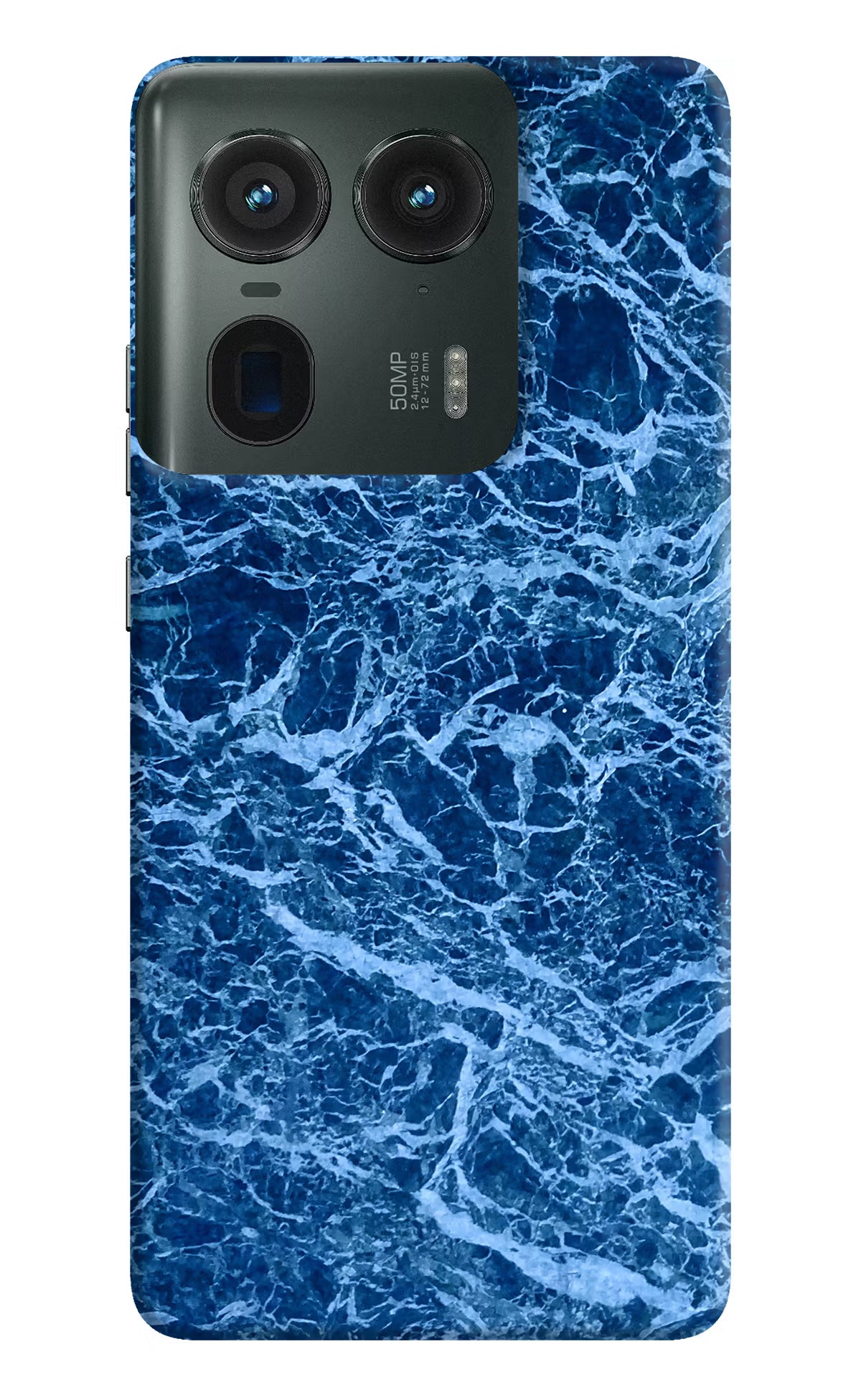Blue Marble Moto Edge 50 Ultra 5G Hard Case Back Cover by Casekaro