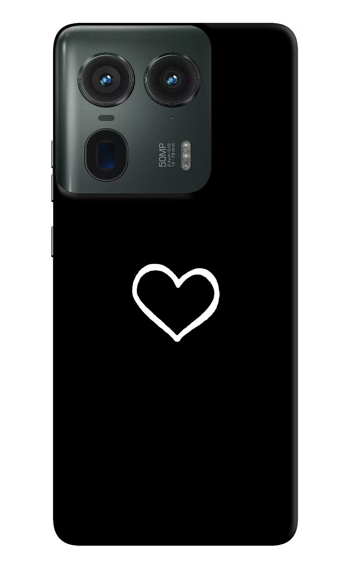 Heart Moto Edge 50 Ultra 5G Hard Case Back Cover by Casekaro