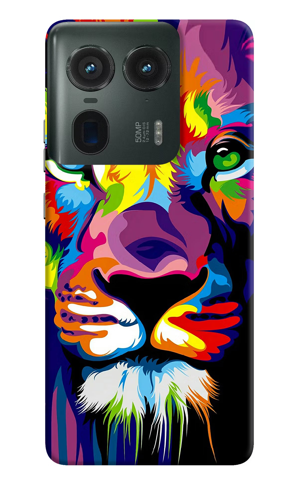 Lion Moto Edge 50 Ultra 5G Hard Case Back Cover by Casekaro