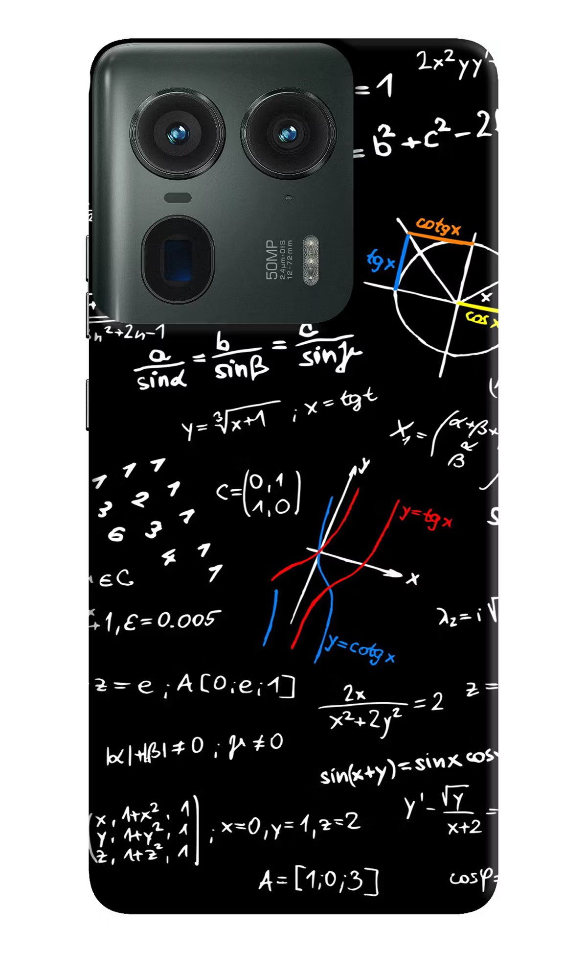 Mathematics Formula Moto Edge 50 Ultra 5G Hard Case Back Cover by Casekaro