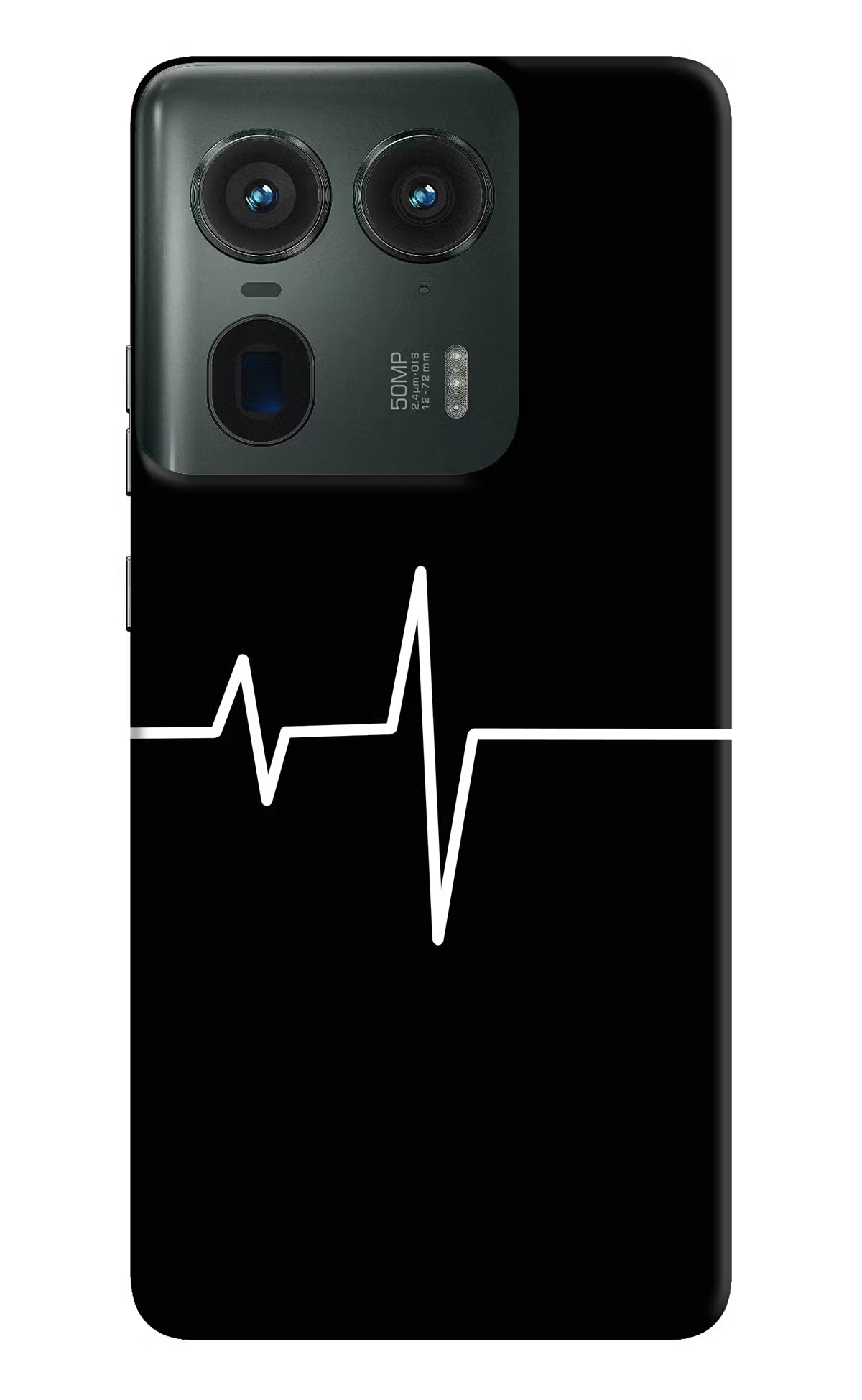 Heart Beats Moto Edge 50 Ultra 5G Hard Case Back Cover by Casekaro