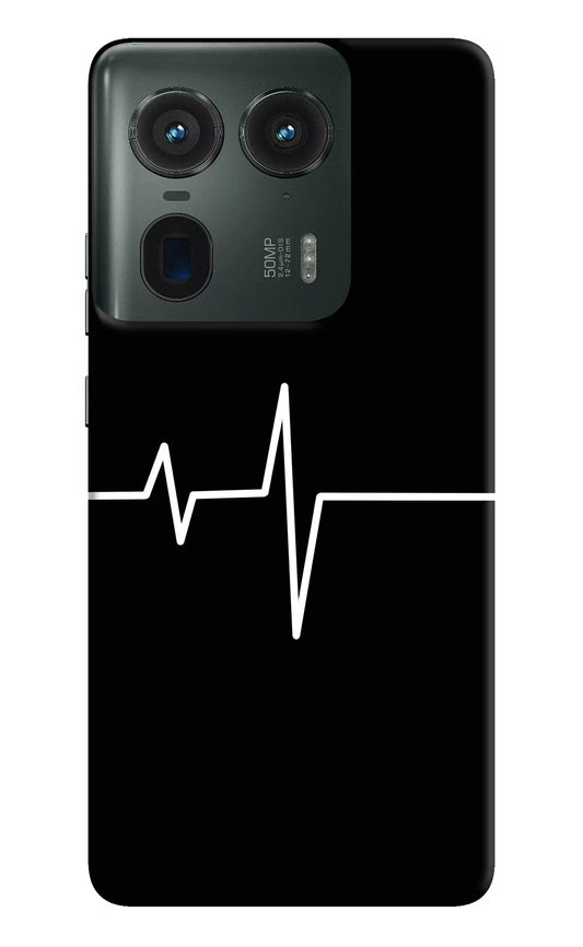 Heart Beats Moto Edge 50 Ultra 5G Hard Case Back Cover by Casekaro