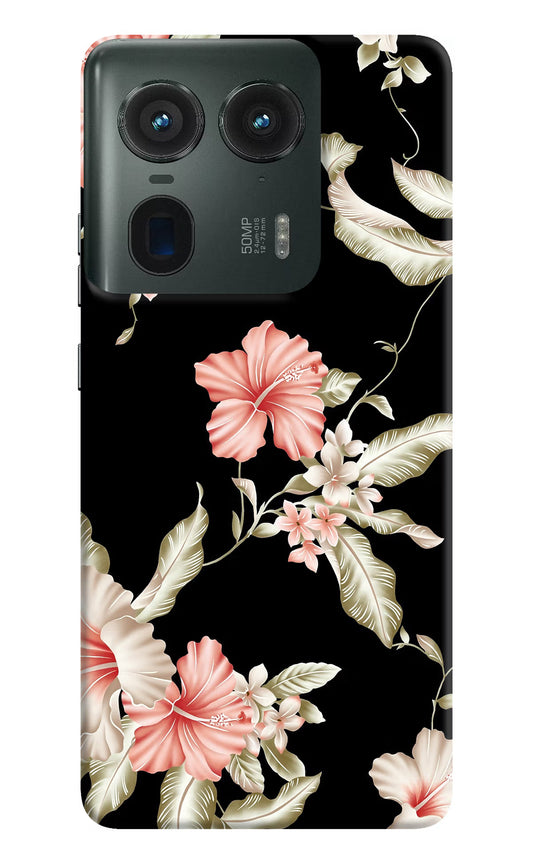 Flowers Moto Edge 50 Ultra 5G Hard Case Back Cover by Casekaro