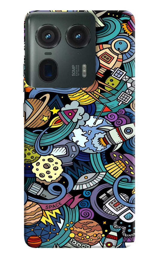 Space Abstract Moto Edge 50 Ultra 5G Hard Case Back Cover by Casekaro