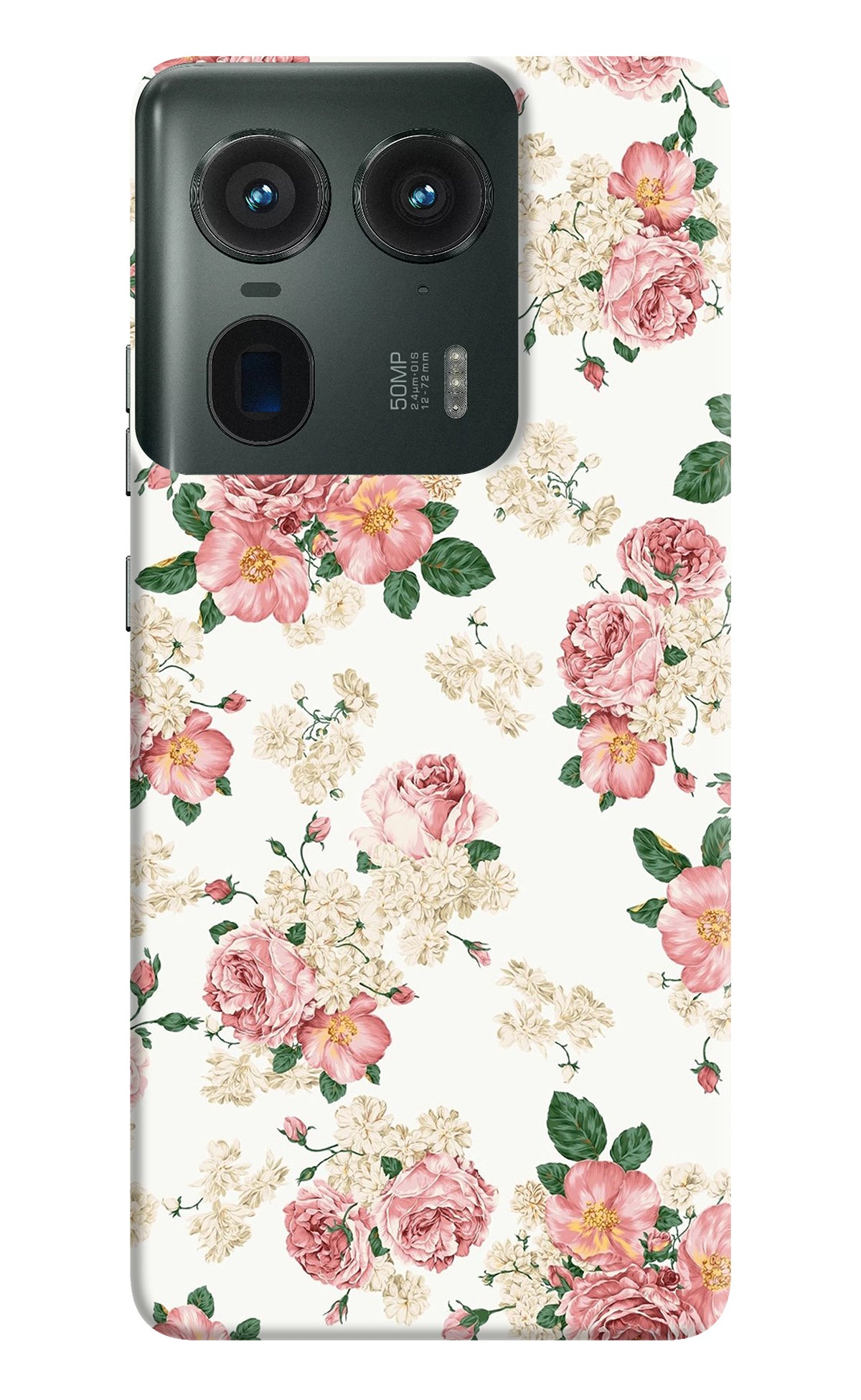 Flowers Moto Edge 50 Ultra 5G Back Cover