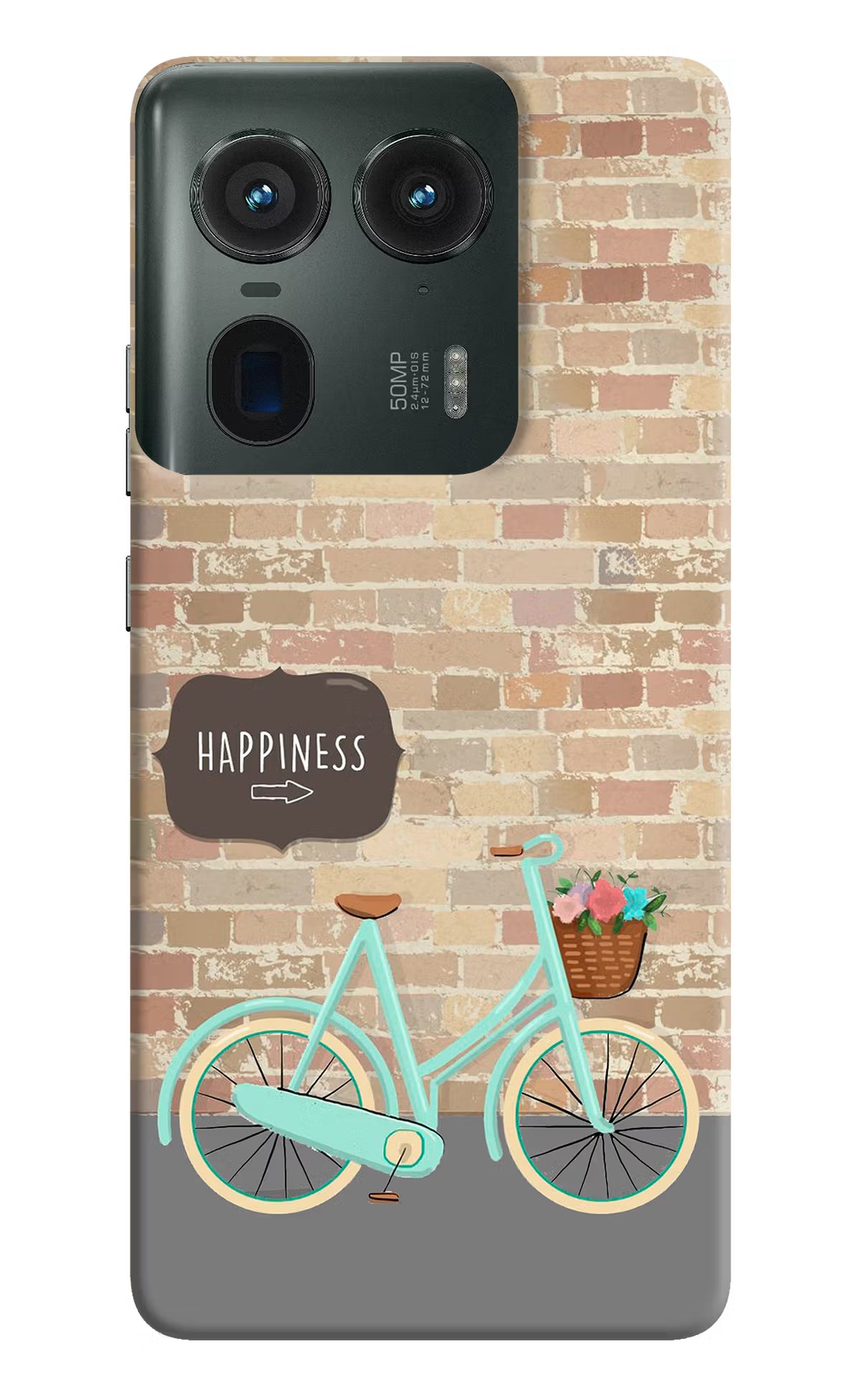 Happiness Artwork Moto Edge 50 Ultra 5G Hard Case Back Cover by Casekaro