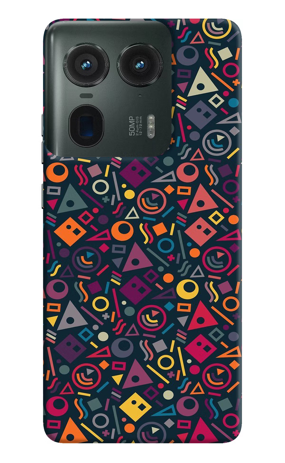 Geometric Abstract Moto Edge 50 Ultra 5G Hard Case Back Cover by Casekaro